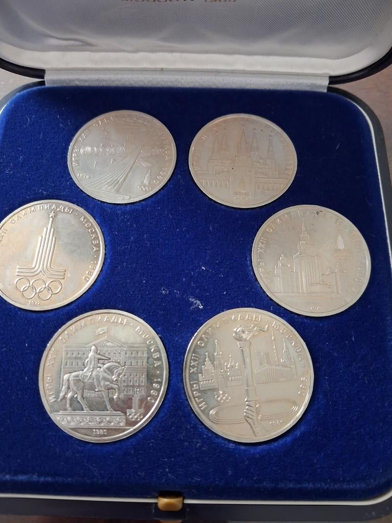 Set of 1977-1980 USSR Coin Moscow Olympic, Ophalen of Verzenden, Overige waardes