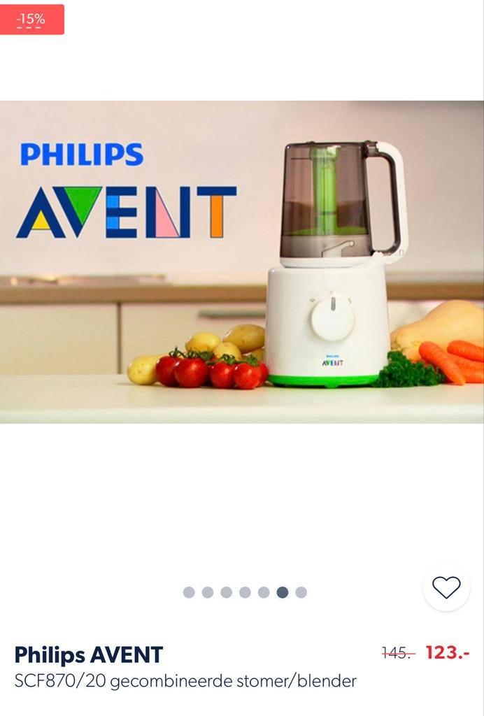 Philips AVENT SCF870/20 Stomer/Blender voor Babyvoeding, Ophalen of Verzenden, Gebruikt, Blender