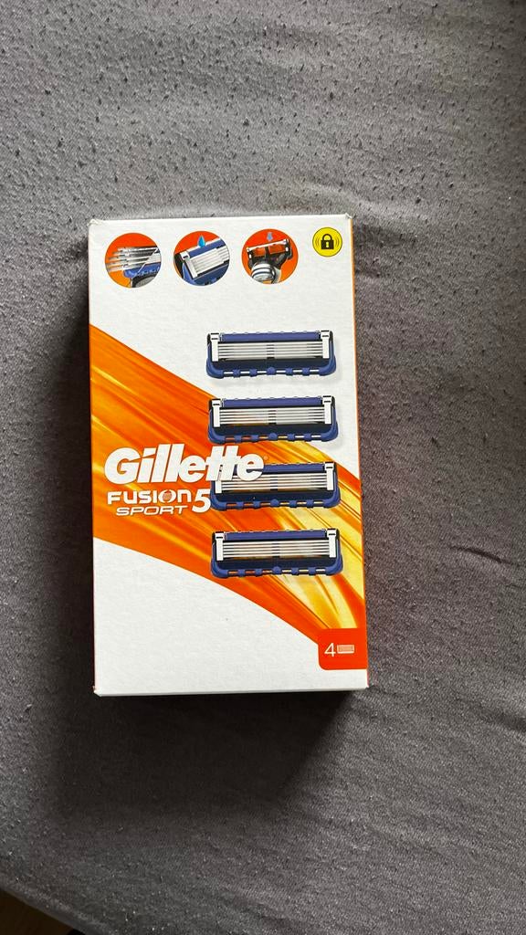 Gillette Fusion 5 Sport scheermesjes, 4 stuks, Ophalen of Verzenden, Nieuw, Overige typen