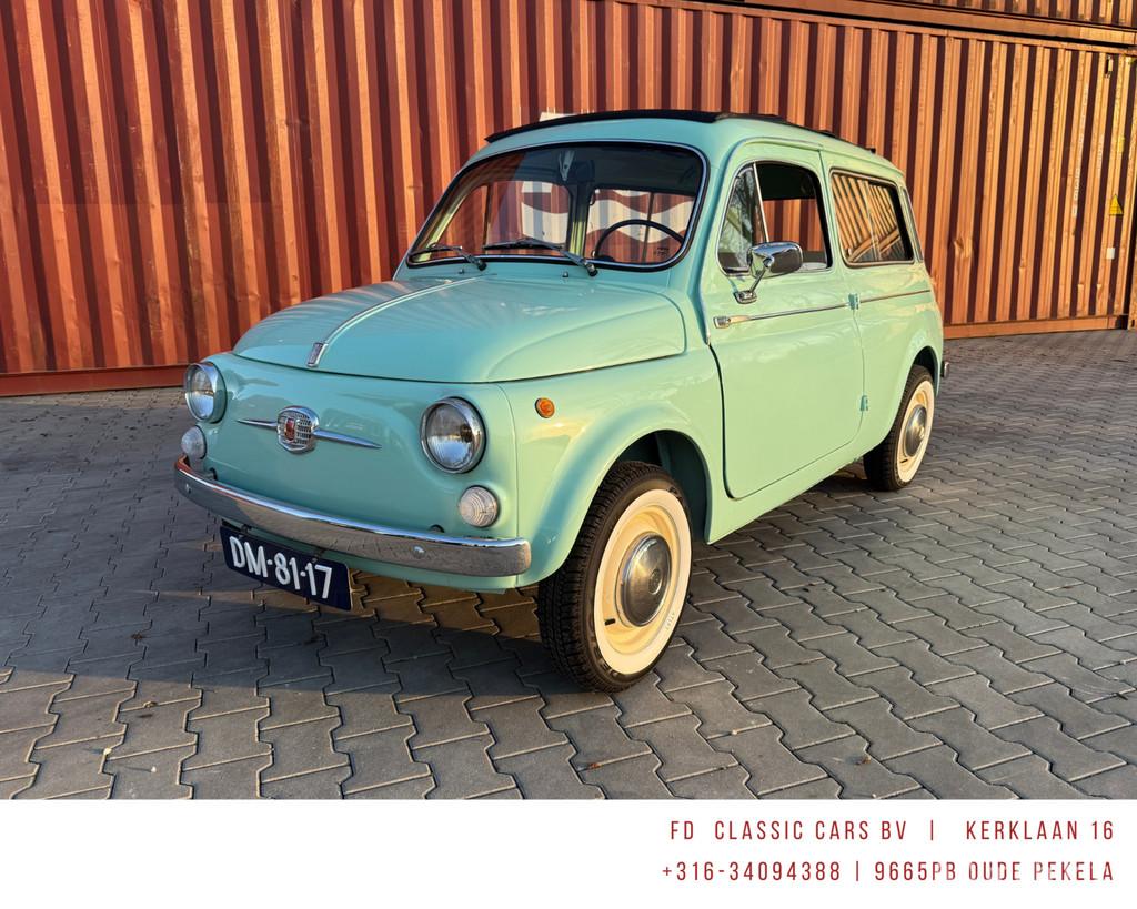 Fiat 500 Giardiniera Oldtimer 1965 Suicide doors, Auto's, Achterwielaandrijving, 4 stoelen, Overige kleuren, Handgeschakeld