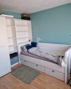 Complete kinder/tiener slaapkamer, wit, bed, kasten, buro, Ophalen, Gebruikt, Jongetje of Meisje