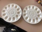 2 aardewerk borden voor gevulde eieren Pasen, Ophalen of Verzenden, Zo goed als nieuw