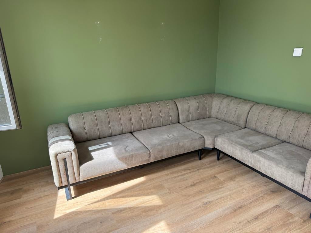 Comfortabele Hoekbank - Zo goed als nieuw, 250 tot 300 cm, Hoekbank, 75 tot 100 cm, Ophalen of Verzenden