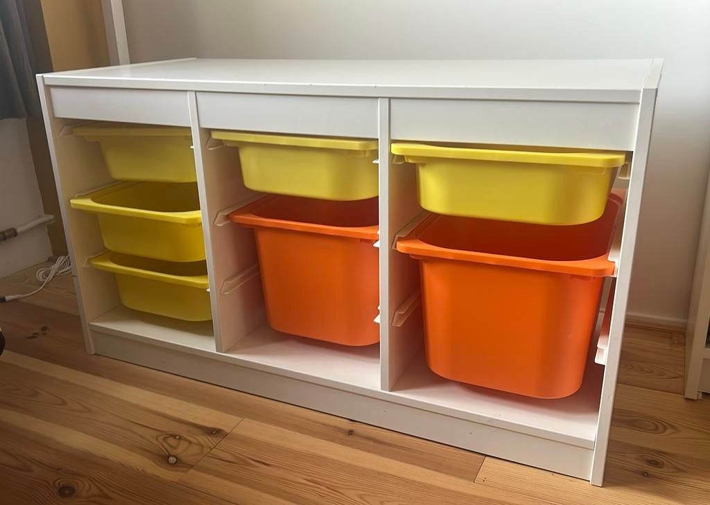 Trofast kast IKEA met 7 bakken, Ophalen, Gebruikt