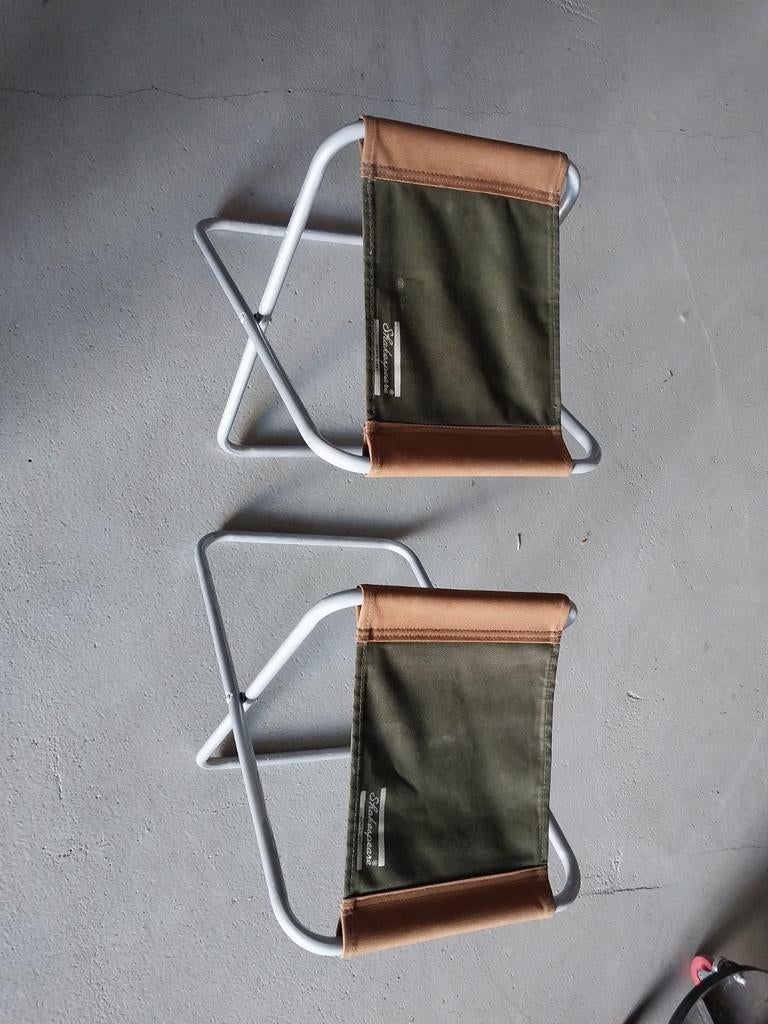 2x Shakespeare opvouwbare krukjes, Caravans en Kamperen, Kampeeraccessoires, Ophalen of Verzenden