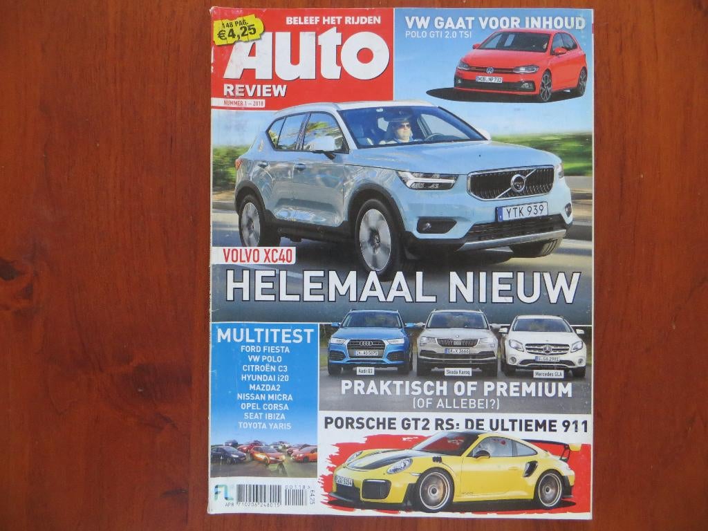 Auto Review 1 2018 Volkswagen Polo GTI 2.0 TSI, Volvo XC40, Ophalen of Verzenden, Zo goed als nieuw, Volvo