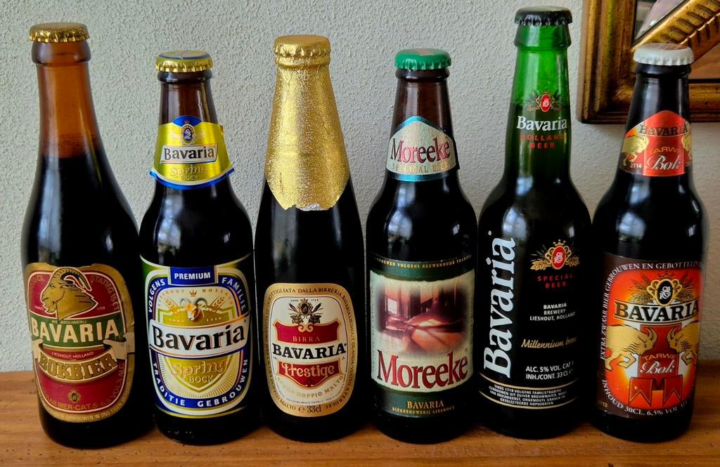 Verzamelaar; ZEER oude (1984) BAVARIA flesjes bier LIESHOUT, Verzamelen, Ophalen of Verzenden, Zo goed als nieuw, Flesje(s), Bavaria