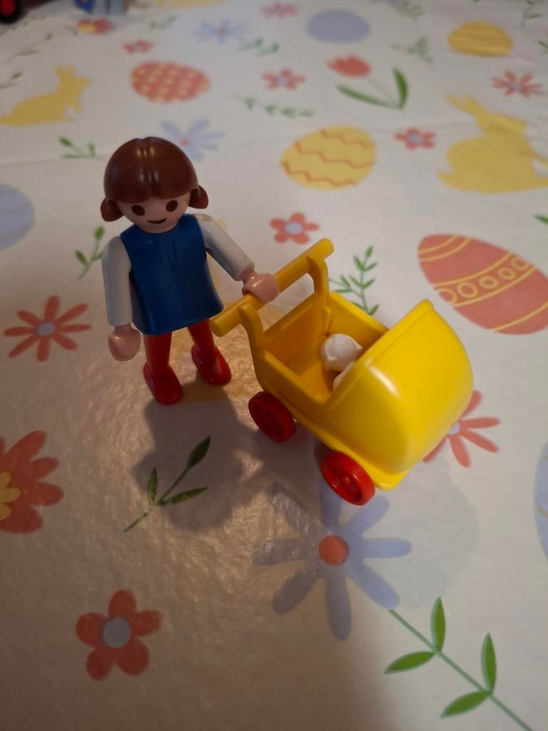 Playmobil moeder met kinderwagen complete set, Verzenden, Gebruikt, Complete set