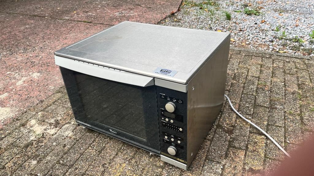 Professionele Whirlpool Combi Oven/Magnetron, Ophalen, Minder dan 45 cm, Zo goed als nieuw, Oven met grill