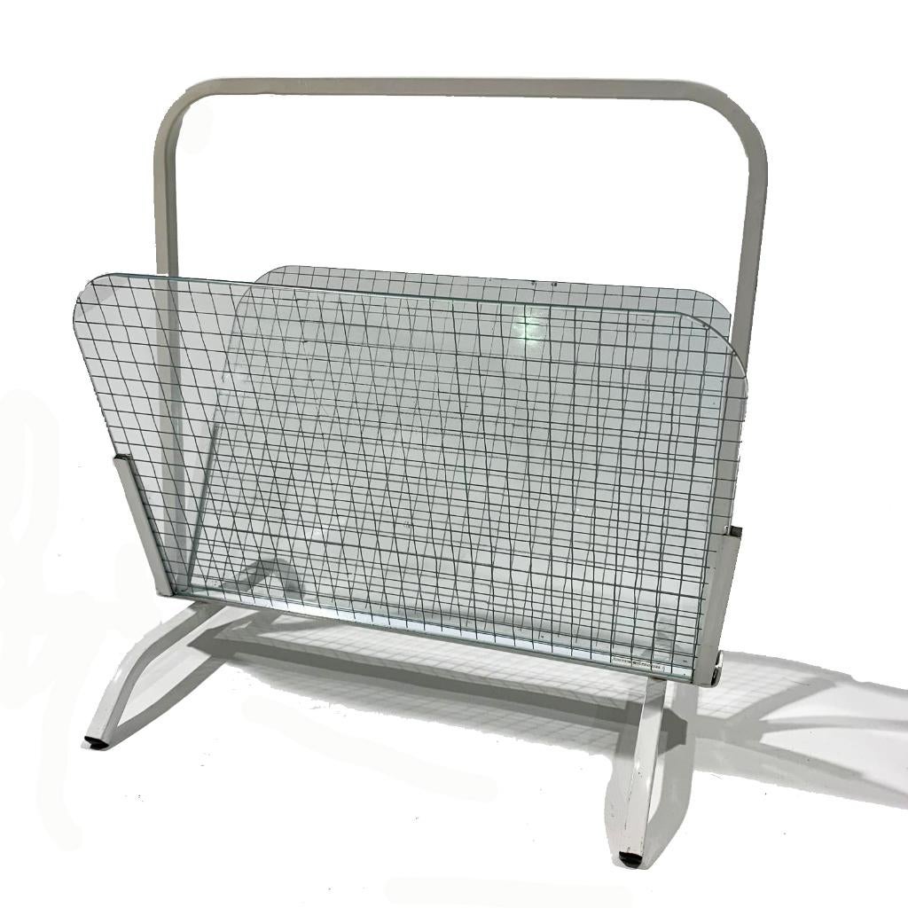 Vintage MAGAZINEREK jaren '80 retro lectuurmand lektuurbak, Gebruikt, Ophalen of Verzenden, X, X