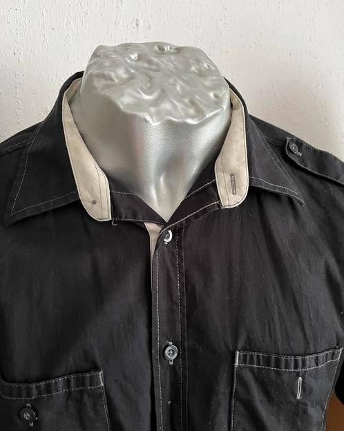 Bodyzone overhemd maat M, Ophalen of Verzenden, Zo goed als nieuw, Zwart, Halswijdte 39/40 (M)