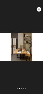 Woood Eetbank - Stijlvol en Stevig, Ophalen, Zo goed als nieuw, Rechthoekig, Hout