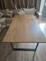 Eettafel / eethoek licht eik, Ophalen, Gebruikt, 50 tot 100 cm, 150 tot 200 cm