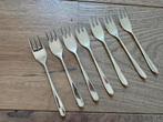 Set van 7 Gero 100 verzilverde gebaksvorkjes, Ophalen of Verzenden