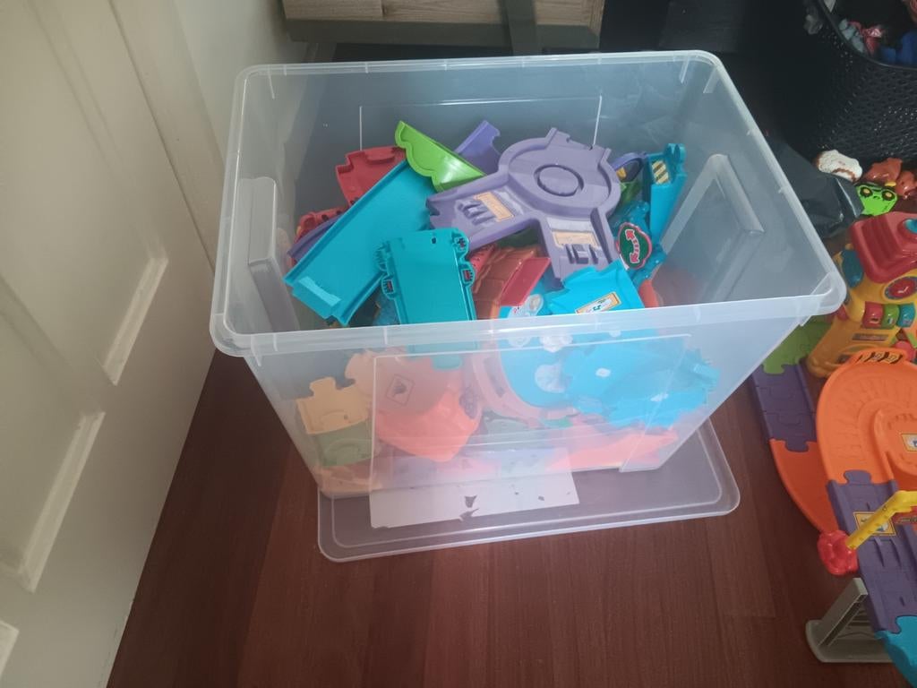 V tech baan onderdelen niet compleet van alles!, Ophalen, Gebruikt