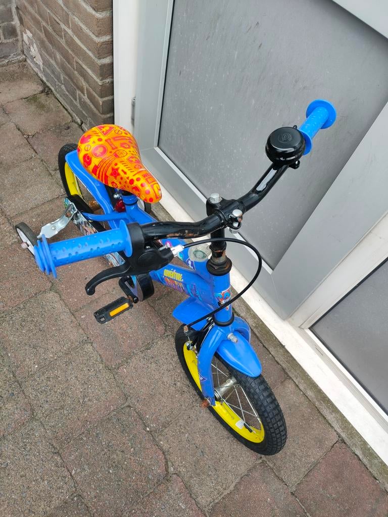 Paw Patrol the Movie Kinderfiets - Jongens - 10 inch - Blauw - Doortrapper