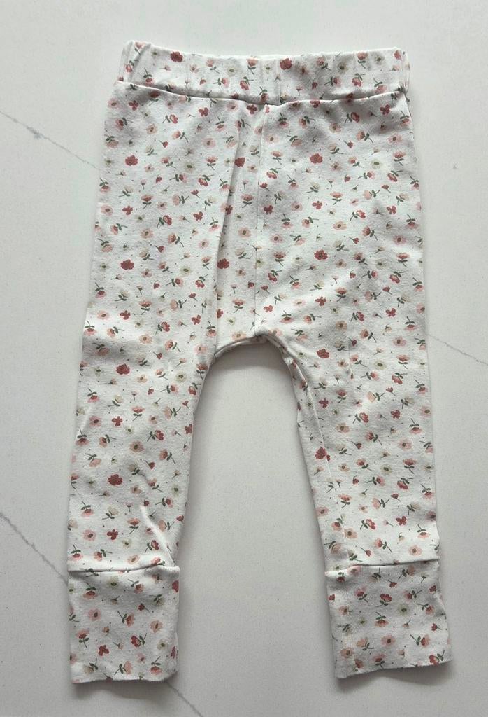 Prenatal wit broekje met roze bloemenprint maat 62, Kinderen en Baby's, Babykleding | Maat 62, Broekje, Meisje, Ophalen of Verzenden