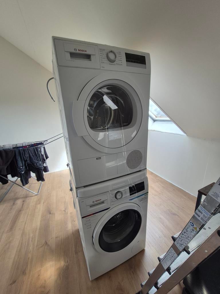 Bosch wasmachine en wasdroger, Witgoed en Apparatuur, Was-droogcombinaties, Gebruikt, 6 tot 8 kg, 85 tot 90 cm, Ophalen