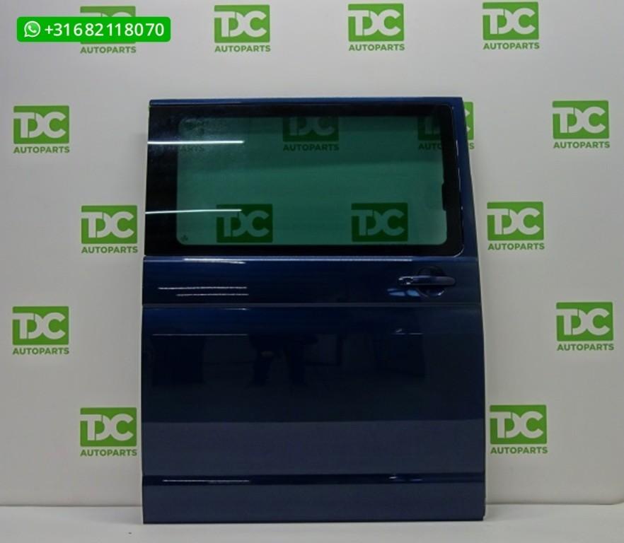 Volkswagen Transporter T5 ('03-'09) Schuifdeur rechts blauw, Auto-onderdelen, Carrosserie en Plaatwerk, Gebruikt, Rechts, Ophalen of Verzenden