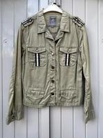 -Stoer legergroen jasje in “ army-look” van GEISHA, mt L/40., Maat 38/40 (M), Ophalen of Verzenden, Jasje, Gedragen