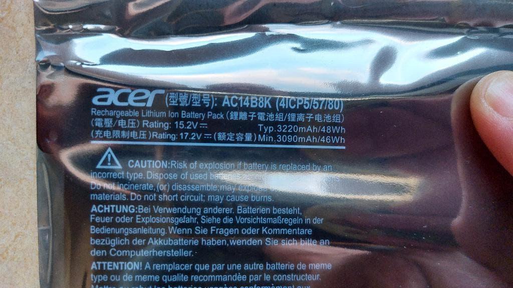 Originele ACER AC14B8K, Ophalen, Nieuw, Acer