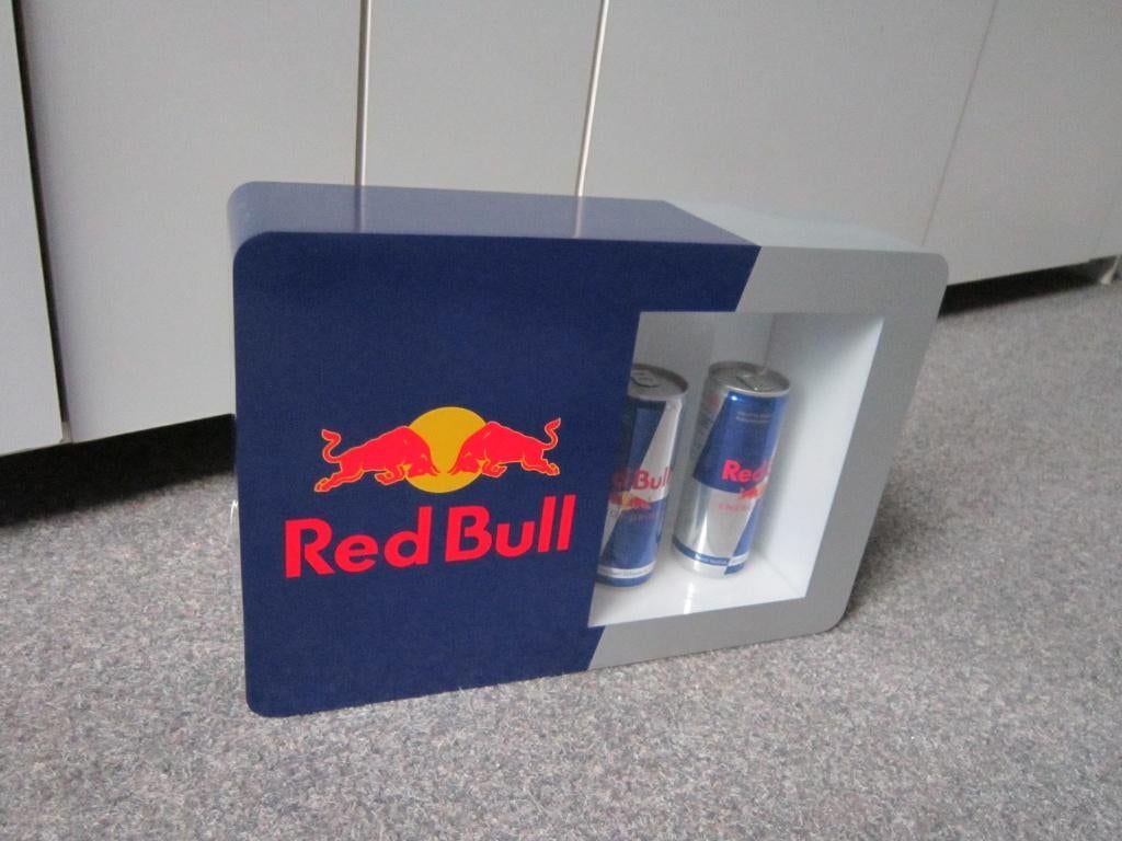 RED BULL LED LICHTRECLAME, Ophalen, Zo goed als nieuw, Lichtbak of (neon) lamp