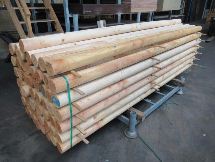 Ronde tuinpalen in diverse soorten Douglas en Geïmpregneerd, Tuin en Terras, Palen, Balken en Planken, Nieuw, Palen, 250 cm of meer
