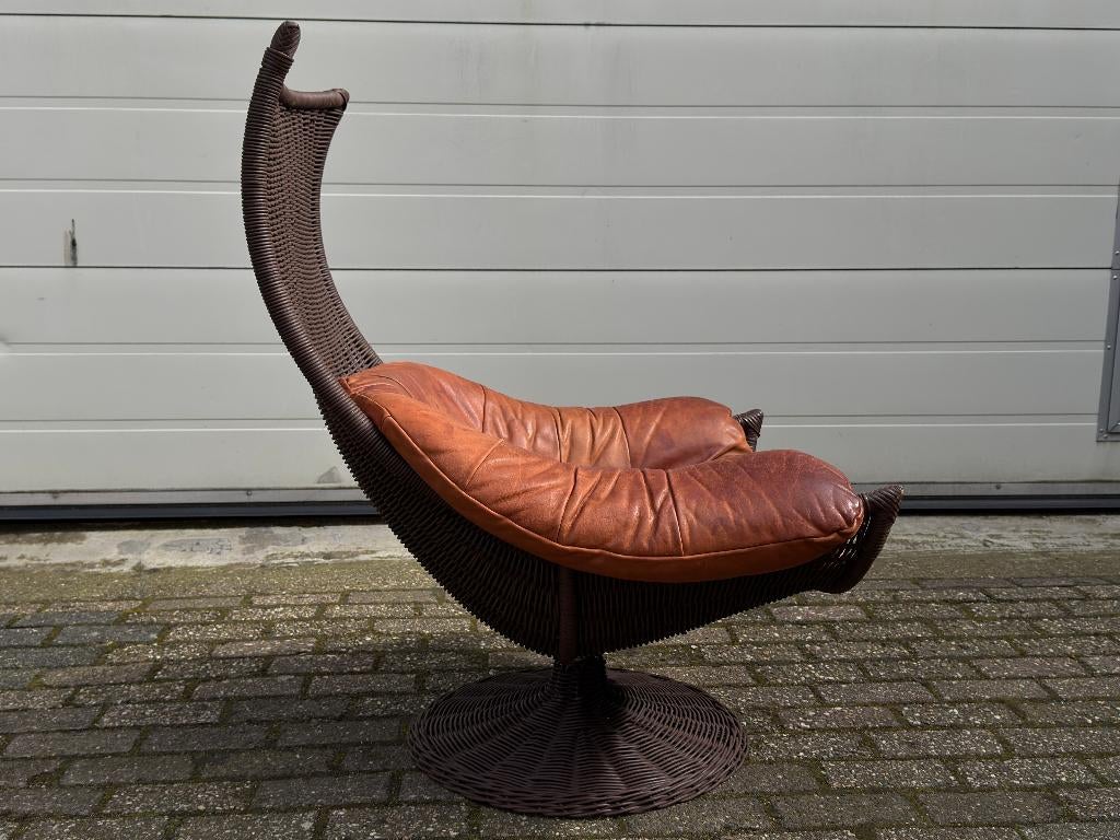 Montis draaifauteuil Gerard vd Berg Vintage Design Jaren 70, Huis en Inrichting, Ophalen, Gebruikt, De Sede Cassina Vitra Eames Togo Retro Pastoe Chair Label