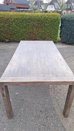 Houten eettafel rechthoekig, Ophalen