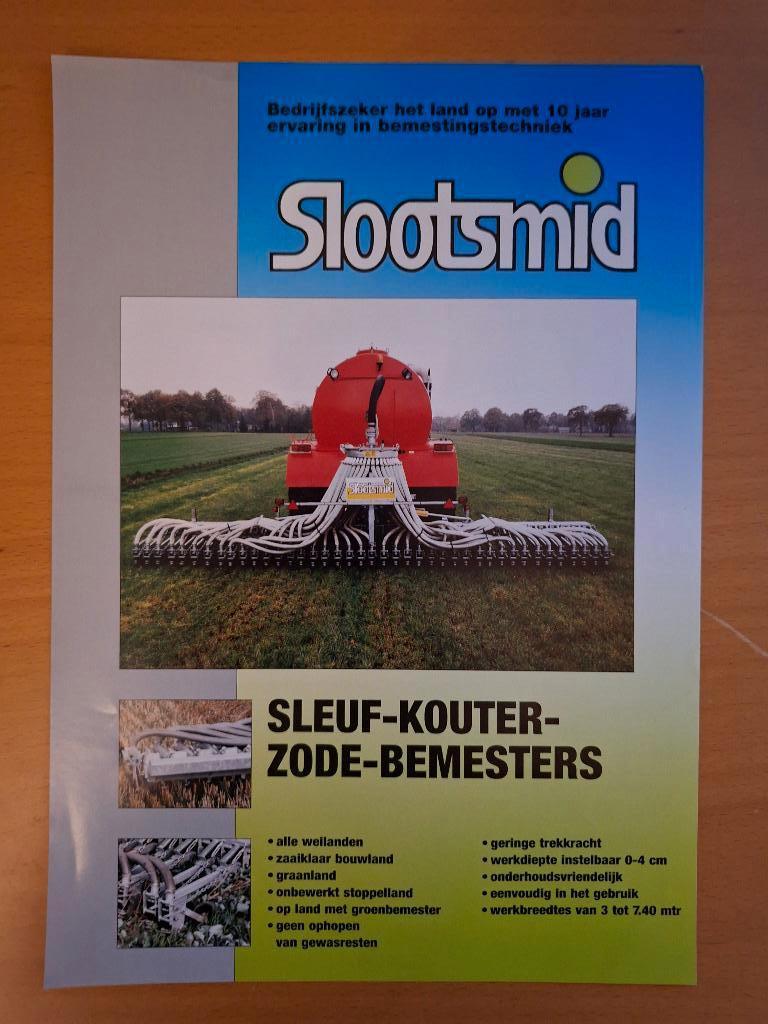 Folder slootsmid sleuf kouter zode bemesters, Ophalen of Verzenden, Gelezen, Tractor en Landbouw