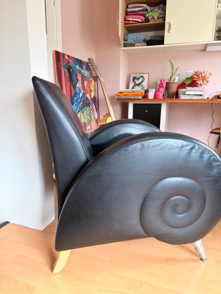 Design fauteuil, stoel, Huis en Inrichting, Fauteuils, Ophalen of Verzenden, Zo goed als nieuw