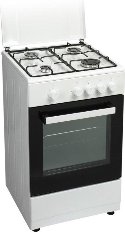 Everglades gasfornuis met gasoven EVCK039 - Wit - 50cm, Witgoed en Apparatuur, Fornuizen, Nieuw, Everglades Nederland, Gas, 85 tot 90 cm