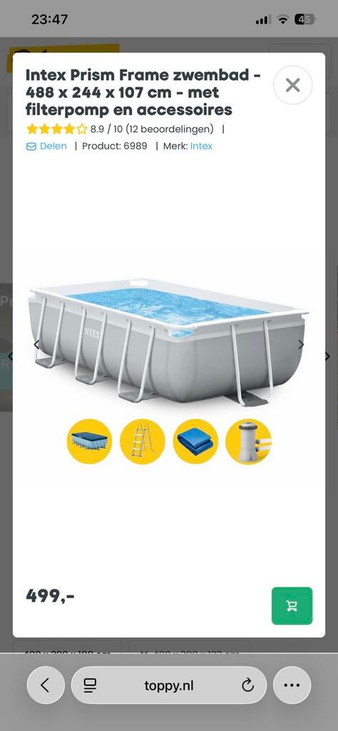 Het zwembad, Tuin en Terras, Minder dan 80 cm, Ophalen of Verzenden, Zo goed als nieuw, Opzetzwembad