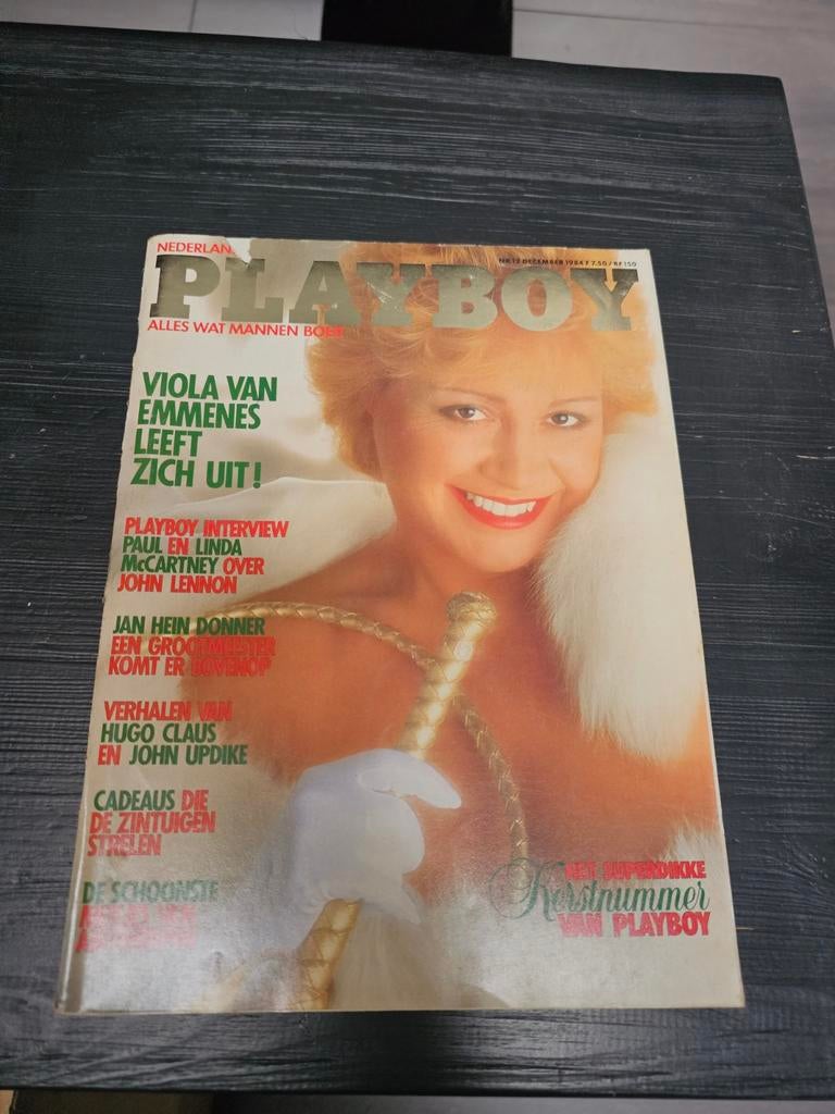 Playboy December 1984 - Viola van Emmenes Kerstnummer, Boeken, Tijdschriften en Kranten, Ophalen of Verzenden, Gelezen, Overige typen