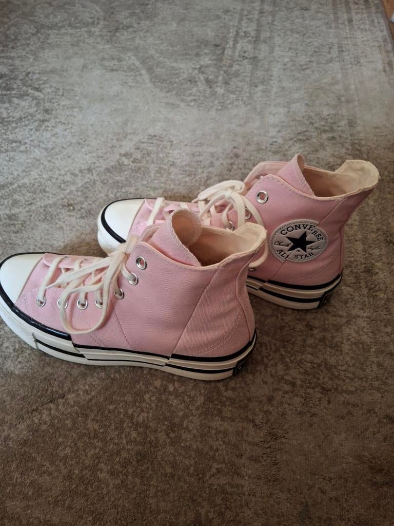 Zo goed als nieuwe Converse platform sneakers maat 39,5 25cm, Ophalen of Verzenden, Converse All Stars, Roze, Sneakers of Gympen