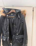 Zwarte winterjas met bontkraag - Frocella Italy Style, Kleding | Dames, Jassen | Winter, Ophalen of Verzenden, Zo goed als nieuw