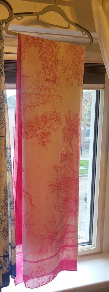 Roze toile de jouy sjaal van H&M, Ophalen of Verzenden, Zo goed als nieuw, Maat 46/48 (XL) of groter