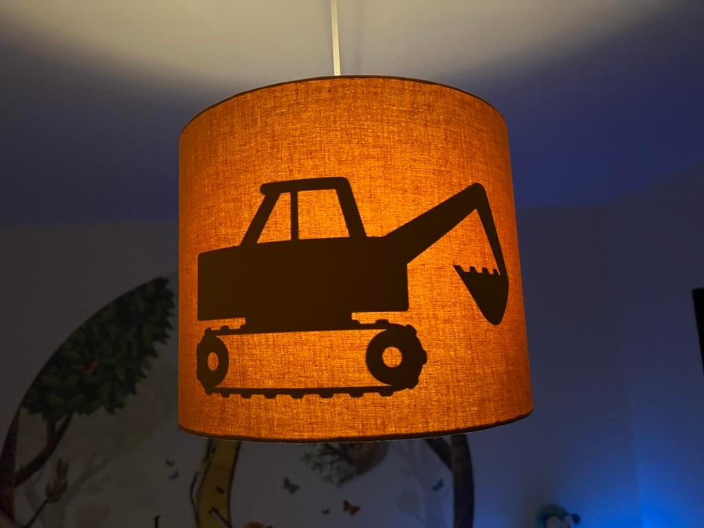 Oker gele lamp graafmachine, Ophalen of Verzenden, Zo goed als nieuw, Lamp