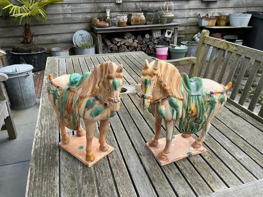 Decoratieve paarden beelden - set voor binnen en buiten, Ophalen, Zo goed als nieuw, Dier