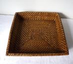 Birma-rieten mand, Huis en Inrichting, Woonaccessoires | Schalen en Manden, Mand, Vierkant, Ophalen of Verzenden, Zo goed als nieuw