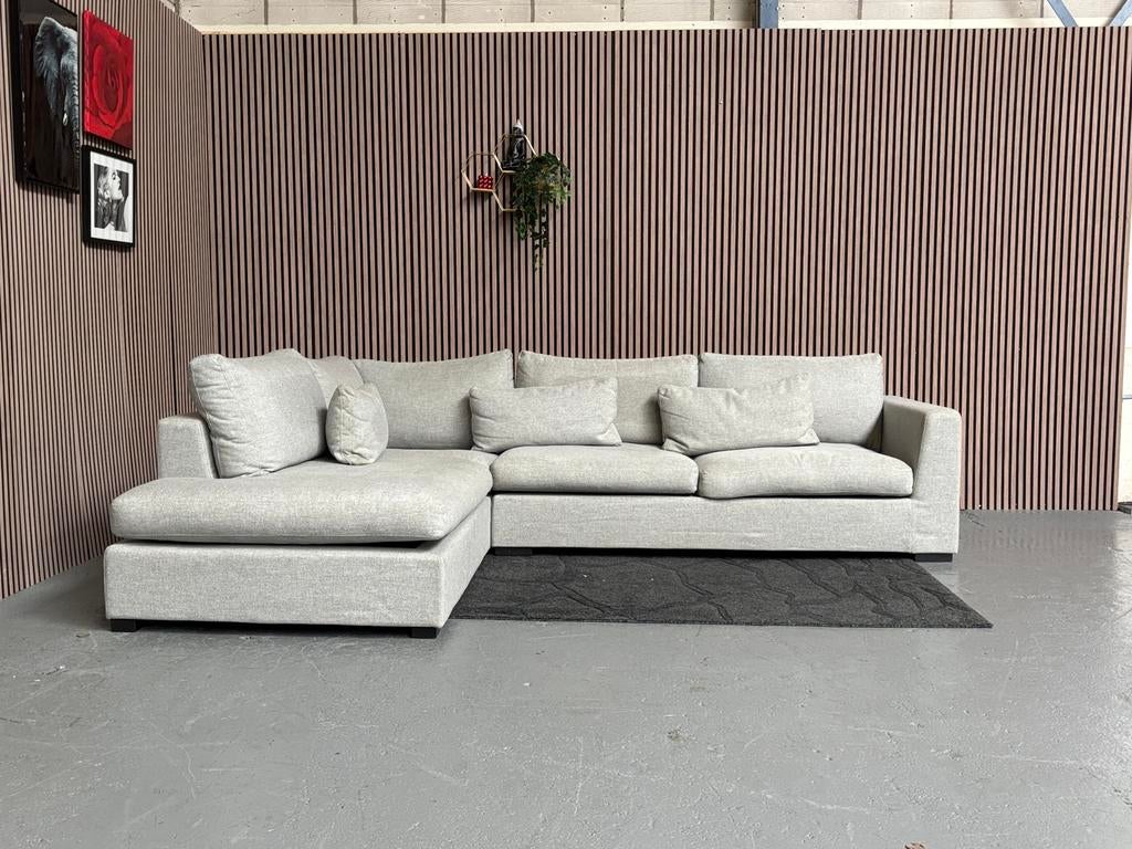 GRATIS LEVERING Hoekbank Grijs 310x245 GEREINIGD