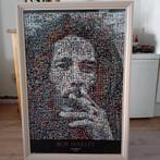 Bob Marley Fotomozaïek Poster Ingelijst - 90x60cm, Ophalen of Verzenden
