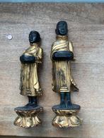 Vintage Houten Vergulde Buddha Boeddha Beelden, Ophalen of Verzenden, Zo goed als nieuw