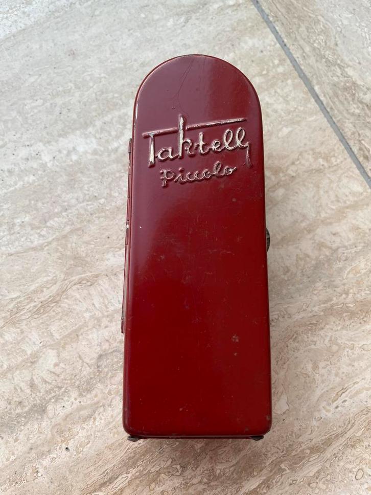 Vintage Taktell Piccolo Metronoom - Rood, Muziek en Instrumenten, Blaasinstrumenten | Overige, Gebruikt, Overige soorten, Ophalen of Verzenden
