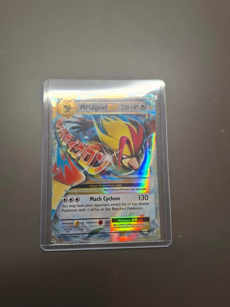 M Pidgeot EX #65 Pokémon kaart - Gespeelde staat, Hobby en Vrije tijd, Verzamelkaartspellen | Pokémon, Gebruikt, Losse kaart, Foil