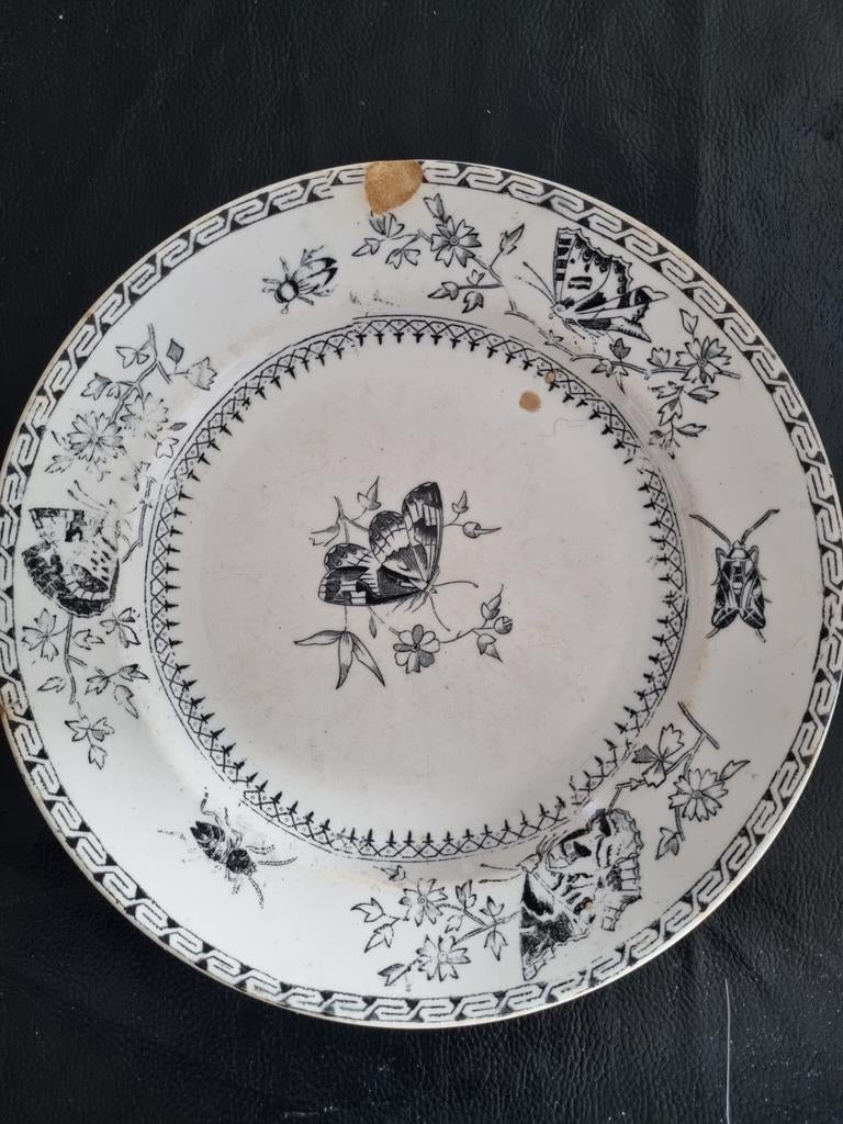 Maastricht Petrus Regout Vlinder bord, Ophalen of Verzenden