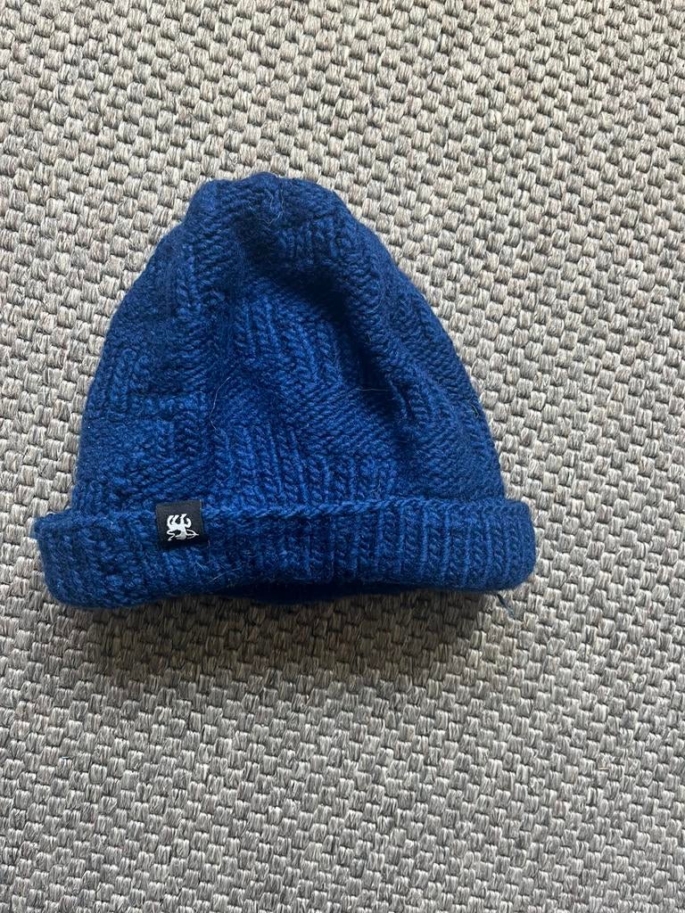 Blauwe wollen muts inti, Ophalen of Verzenden, Gebruikt, Jongetje of Meisje, Muts