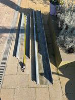 Zinken dakgoot en 6 goot beugels ., Ophalen, Overige typen, Minder dan 5 m², Metaal