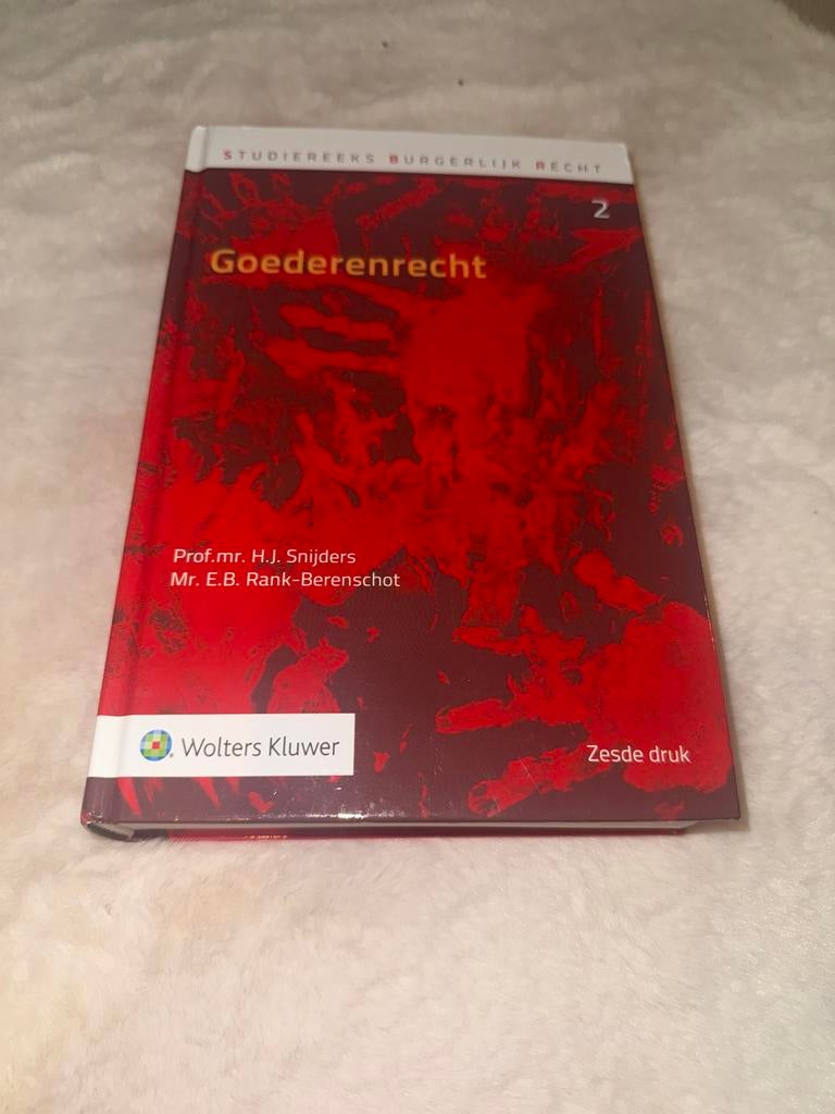 Goederenrecht - Studieboek Burgerlijk Recht, Ophalen of Verzenden, Gamma, Nieuw, HBO