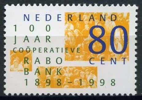 1764 (jaar 1998) Rabobank, Postzegels en Munten, Postzegels | Nederland, Ophalen of Verzenden, Na 1940, Postfris